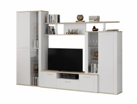 Дуб Сонома светлый/Белый (Гладкий)