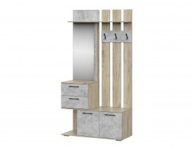 Дуб крафт серый / Бетонный камень